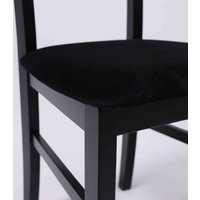 Стул DREWMIX Leo 1 (черный велюр 29B/черный/белый)