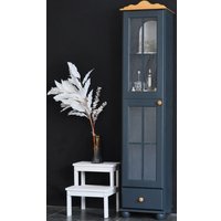 Шкаф-витрина Диприз Бритта Д.30011.3 (серый воск/антик)