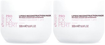 Маска Sergio Professional Pro Expert Для липидного восстановления волос (2x500 мл)