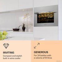 Винный шкаф Klarstein Vinsider 24 Built-In Uno (серебристый)