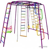 Детский спортивный комплекс Формула здоровья Спутник-1Z Плюс фиолетовый-радуга