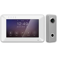 Комплект видеодомофона Tantos Rocky HD Wi-Fi (белый) + iLexa HD (никель)