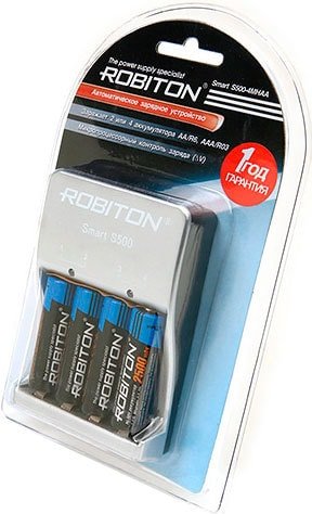 

Аккумуляторы + зарядное Robiton Smart S500-4MHAA