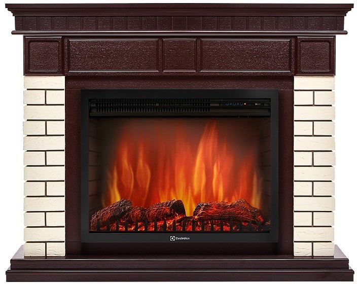 

Портал Firelight Bricks 25 (камень бежевый/шпон темный дуб)