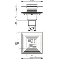 Трап/канал Alcaplast APV4344