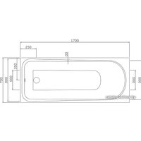 Ванна AM.PM W80A-170-070W-A 170x70 (с каркасом)