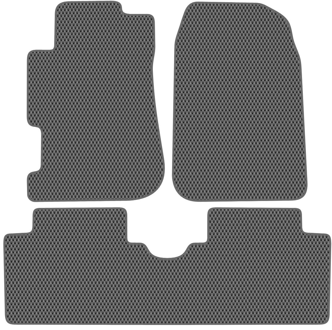 

Комплект ковриков для авто Alicosta Honda Civic VII (седан / ES, EU, ES5, EP) 2000 - 2006 (серый, ромб)