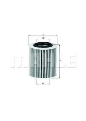 

Масляный фильтр Mahle Knecht OX386D