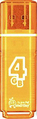 USB Flash SmartBuy 4GB Glossy Orange (SB4GBGS-Or)