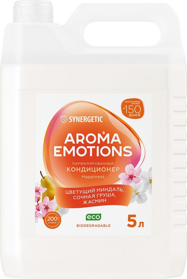 Кондиционер для белья Synergetic Aroma Emotions Счастье (5 л)