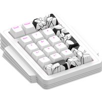 Клавиатура Дарк Проджект KD87A+Numpad (G3ms Moonstone, белый)