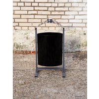 Уличная урна BZT DumH04 (черный, c пепельницей)