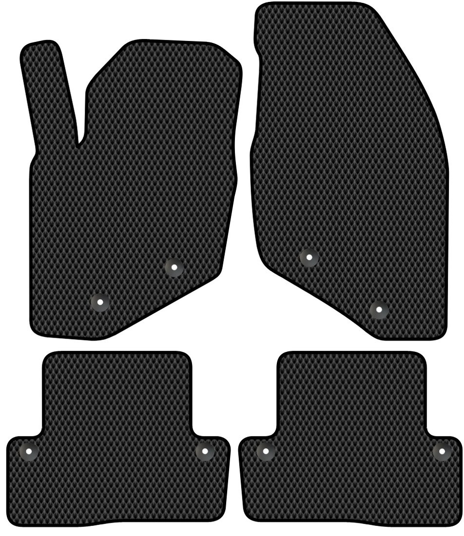 

Комплект ковриков для авто Alicosta Volvo S60 I (седан) 2000 - 2010 (черный, ромб)