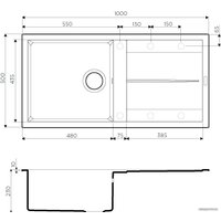 Кухонная мойка Omoikiri Sumi 100 CH