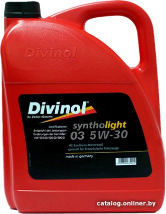 Моторное масло Divinol Syntholight 03 5W-30 4л