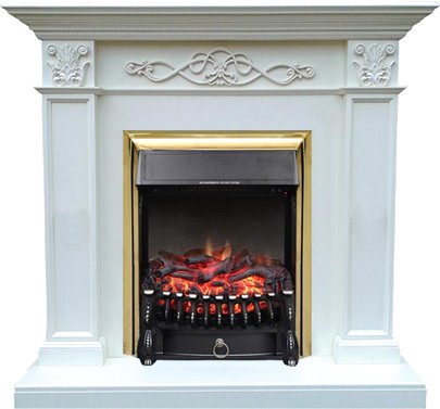 

Каминокомплект Smolcom Verona STD-ASP с RealFlame Fobos-S Lux BR (бьянко белый дуб)