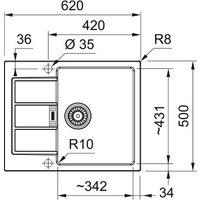 Кухонная мойка Franke Sirius S2D 611-62 143.0618.667 (белый)