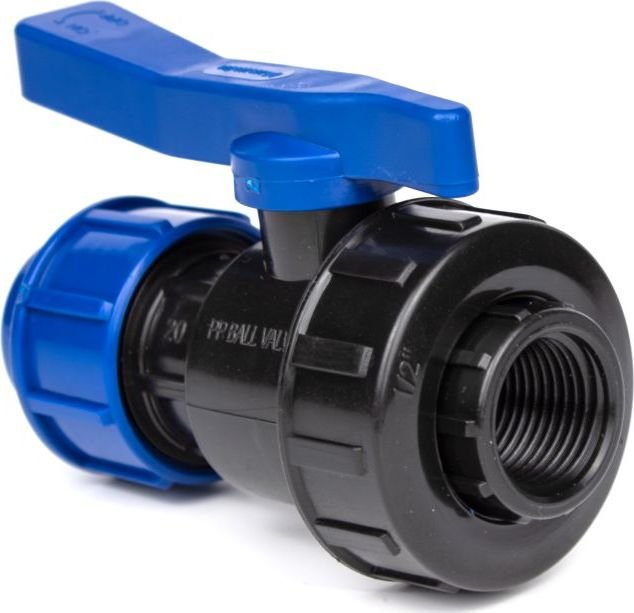 

Запорная арматура Lammin Кран шаровый (обойма-внутренняя резьба) для ПЭ труб Ду 50х1 1/2"