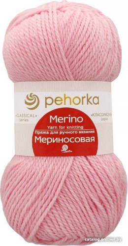 Пряжа для вязания Пехорка Мериносовая 100 г 200 м №024 (орхидея)