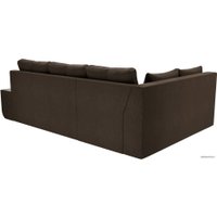 Угловой диван Mebelico Амадэус 109699 (левый, рогожка, коричневый)