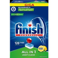 Таблетки для посудомоечной машины Finish All in 1 Deep Clean Лимон (120 шт)