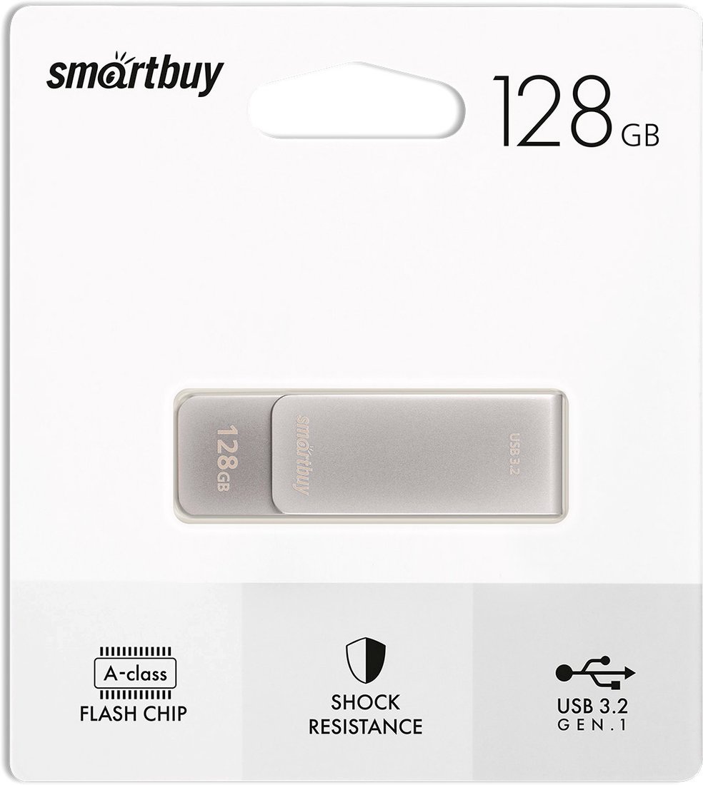

USB Flash SmartBuy M1 128GB (серебристый)