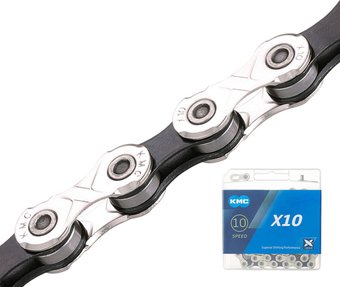 Цепь велосипедная KMC X10-116SLBK