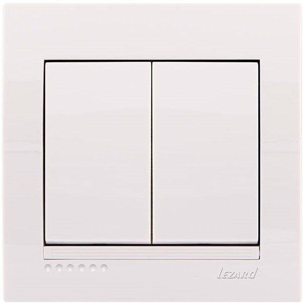 

Выключатель Lezard Deriy 702-0202-101 (белый)