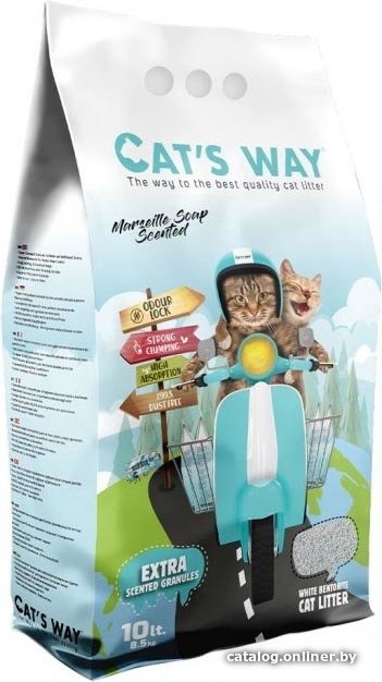 Наполнитель для туалета Cats Way Marseille Soap 10 л