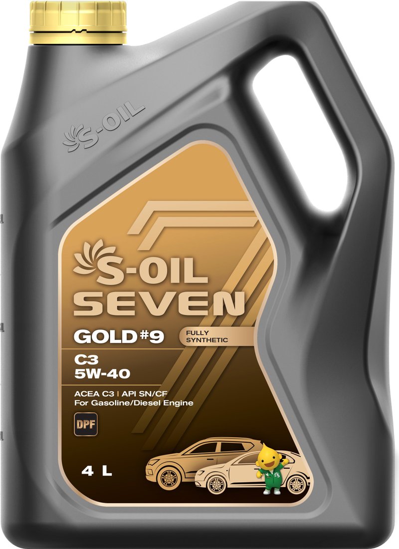 

Моторное масло S-OIL SEVEN GOLD #9 C3 5W-40 4л