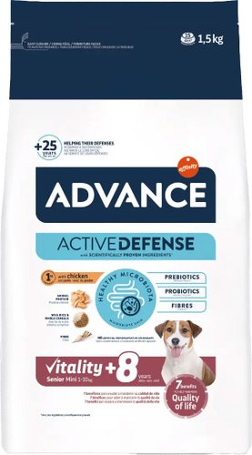 Advance Mini Senior для малых пород старше 8 лет 1.5кг