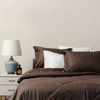 Евро комплект постельного белья Sofi De MarkO Федерико Евро Кт-Фд-Евро-кф (кофе)