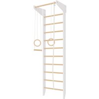 Шведская стенка (лестница) Ecodrev Крепыш 01ТР Ультра (бело-лаковый, базовая комплектация)