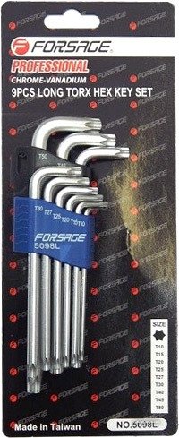 Набор ключей FORSAGE 5098L 9 предметов
