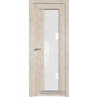 Межкомнатная дверь ProfilDoors 2.72XN R 60x200 (каштан светлый/стекло белый триплекс)