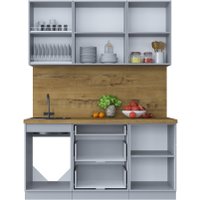 Готовая кухня Интерлиния Мила Шато 1.6Б (керамика/керамика/опал светлый) в Могилеве