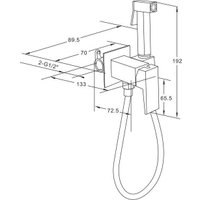 Гигиенический душ Roxen Caspia 500960-CH (хром)
