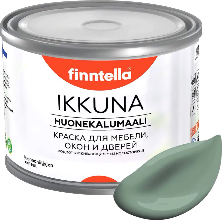 

Краска Finntella Ikkuna Naamiointi F-34-1-3-FL041 2.7 л (зеленый хаки)