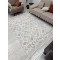 Ковер для детской Radjab Carpet Поло Прямоугольник EN 256 12456RK (0.8x1.5, Cream Beige)