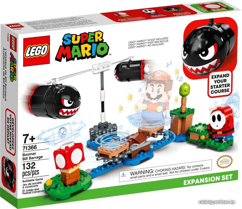 Конструктор LEGO Super Mario 71366 Огневой налёт Билла-банзай. Доп. набор