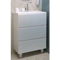  MarkaOne Тумба с раковиной Bumble 60Н 2я У90671 (белый)