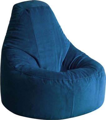 Кресло-мешок Kreslomeshki Айтишник велюр (XXXL, морская глубина)