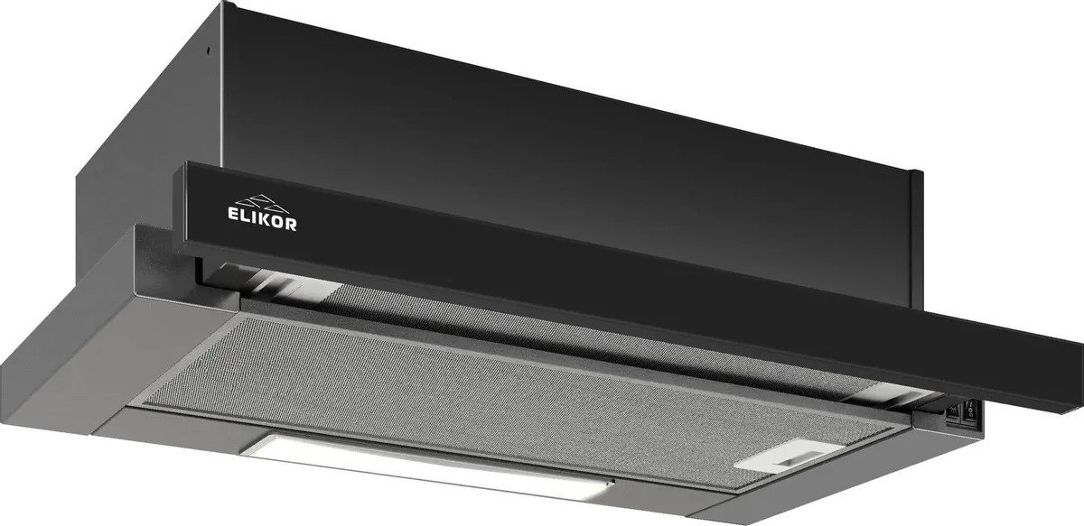 

Кухонная вытяжка Elikor Slide 50П-1000 227274 (черный/стекло черное)