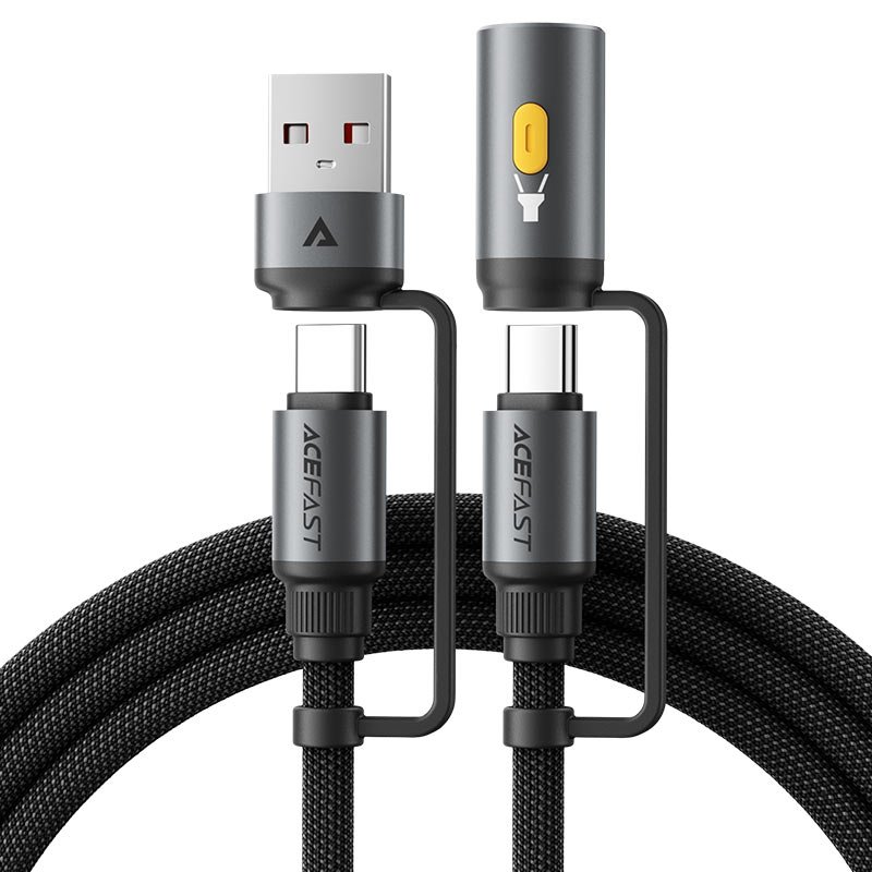 

Кабель AceFast J5 USB Type-C- USB Type-C (1.2 м, черный)