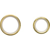 Карниз для штор Sundays Home Шайн Одеон 25мм+16мм двухрядный (золото, 2.4м)