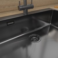 Кухонная мойка ZorG ZRN 5075 Premium PVD Gunblack