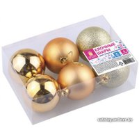Елочная игрушка Золотая сказка темное золото 590875 6 шт