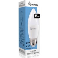 Светодиодная лампочка SmartBuy SBL-C37-15-60K-E27
