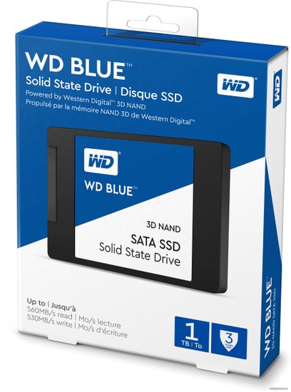 WD Blue 3D NAND 1TB WDS100T2B0A SSD купить в Минске