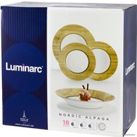 Набор тарелок Luminarc Nordic Alpaga 10L3646
